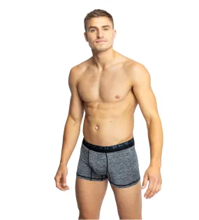 10 x Jockey Mens Microfibre Comfy Trunk Black Marle Underwear