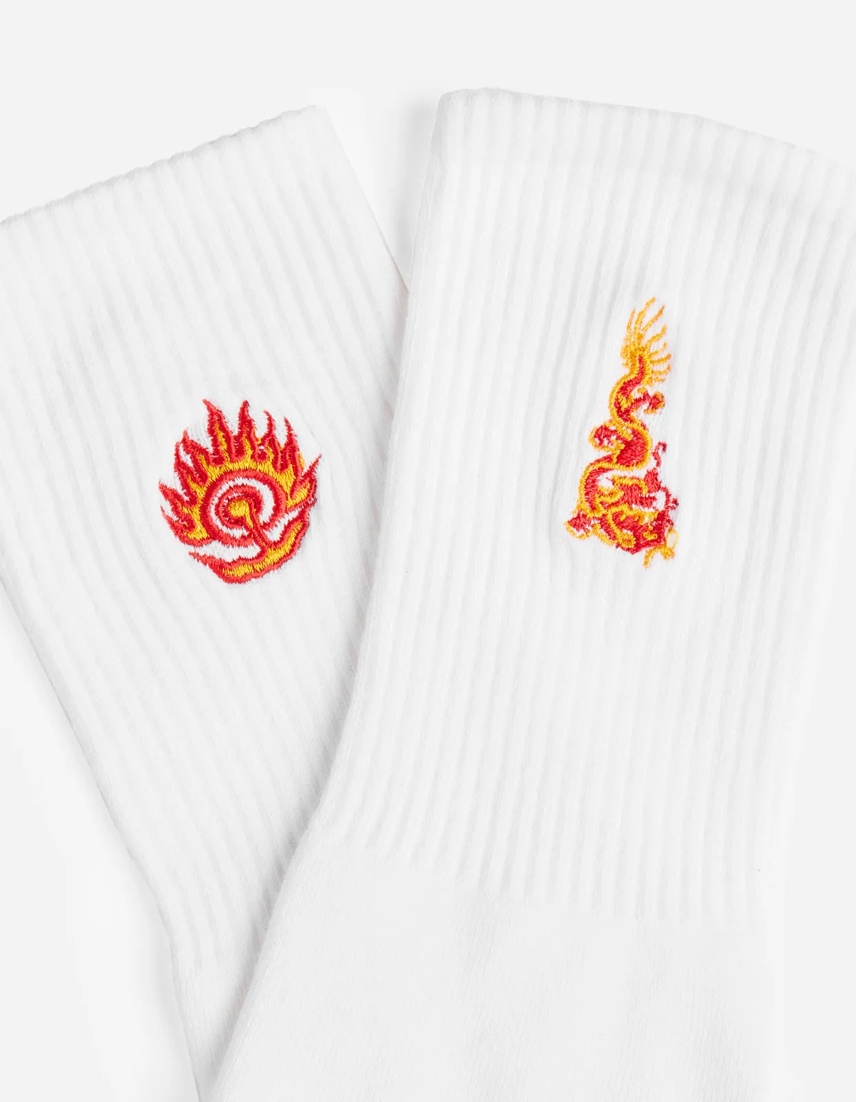 1264 Micro Dragon Sport Sock 3 Pack White/White/White