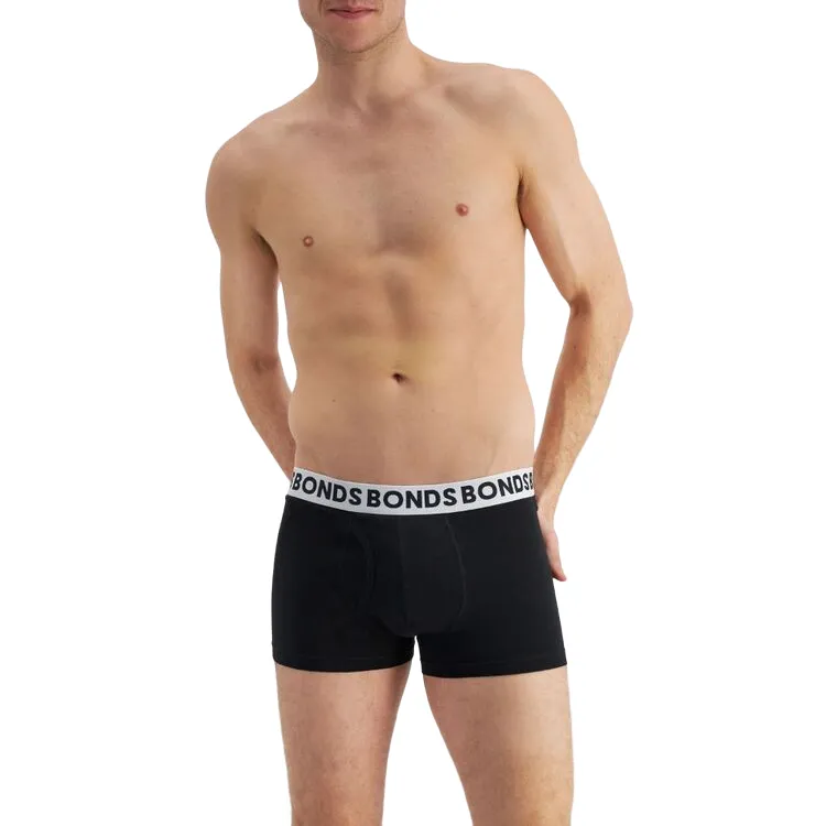 15 Pairs X Bonds Mens Everyday Trunks Cotton Leaf Print Pack