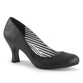 3 Inch Heel JENNA-01 Black Pu