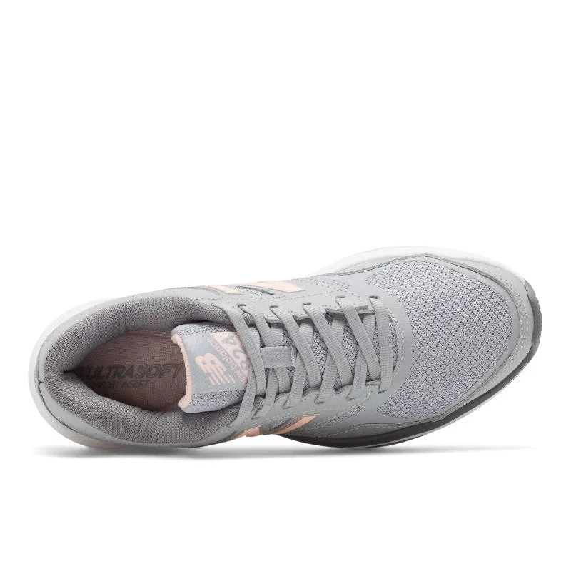 824v1 - Flint Grey with Salmon Pink - Women's