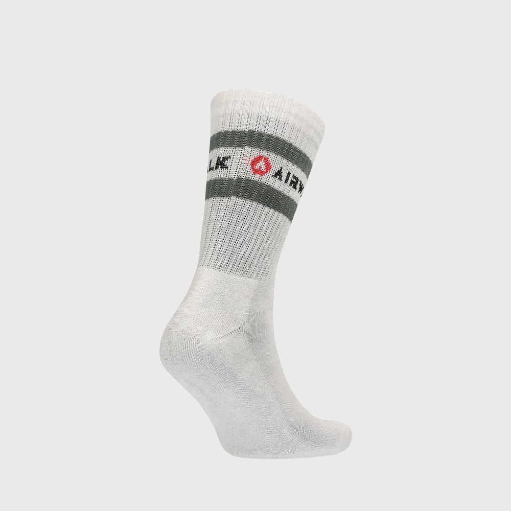 Airwalk Unisex 3 Pack Stripe Socks White/Multi _ 182307 _ White