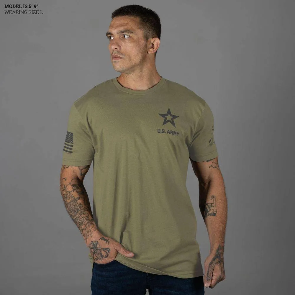 Army Hit The Ground Running T-Shirt - Military Green