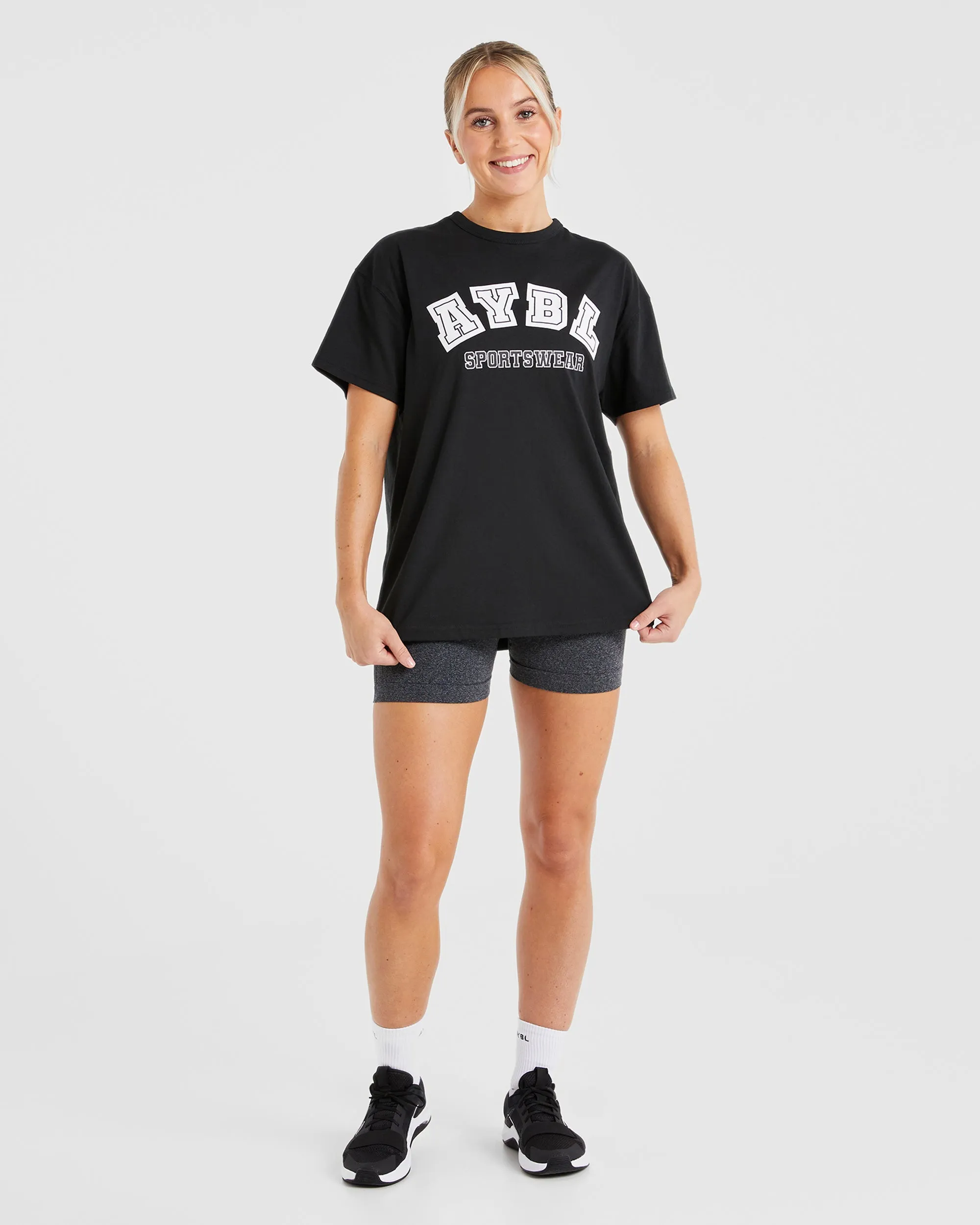 AYBL Sports Oversized T Shirt - Black