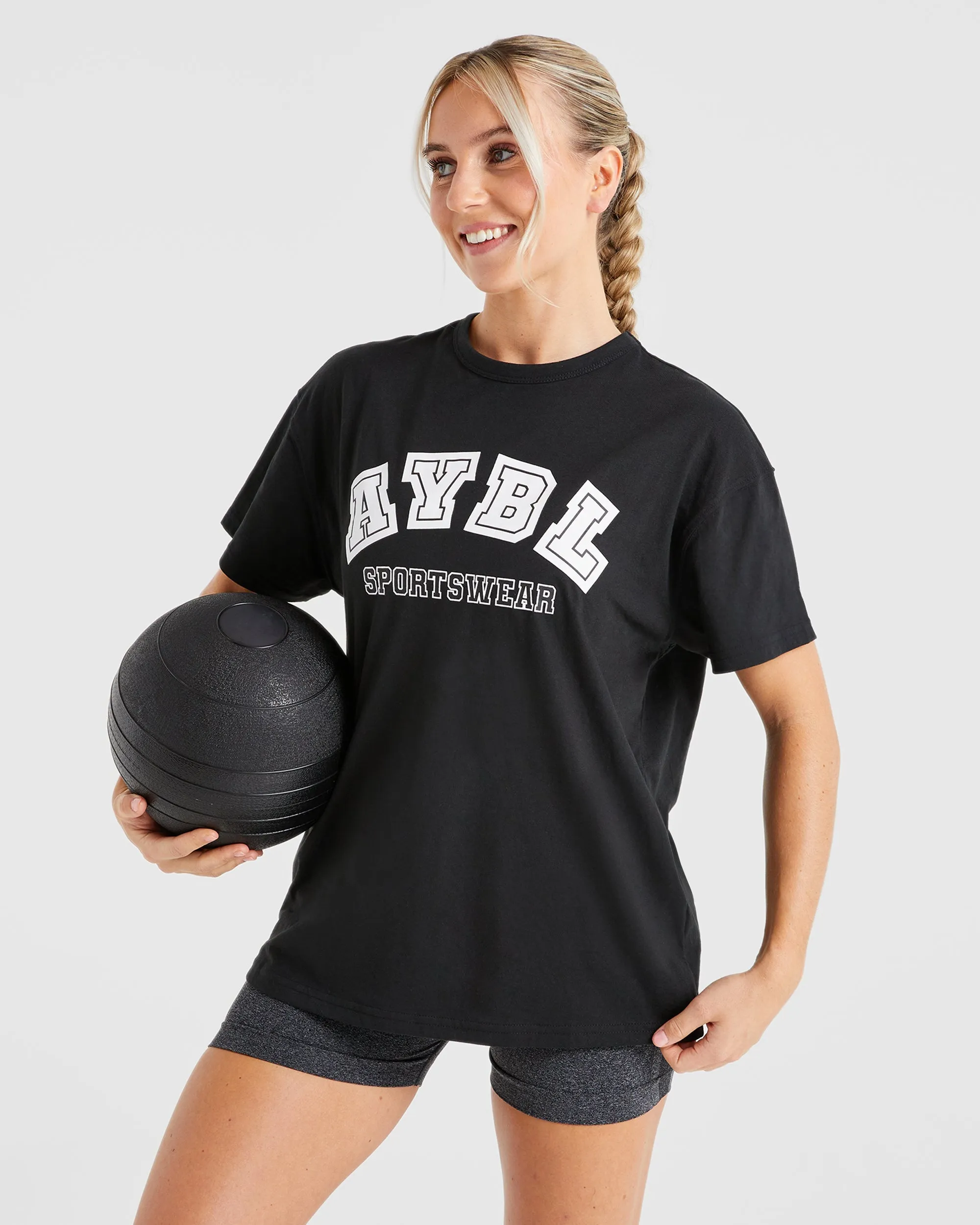 AYBL Sports Oversized T Shirt - Black