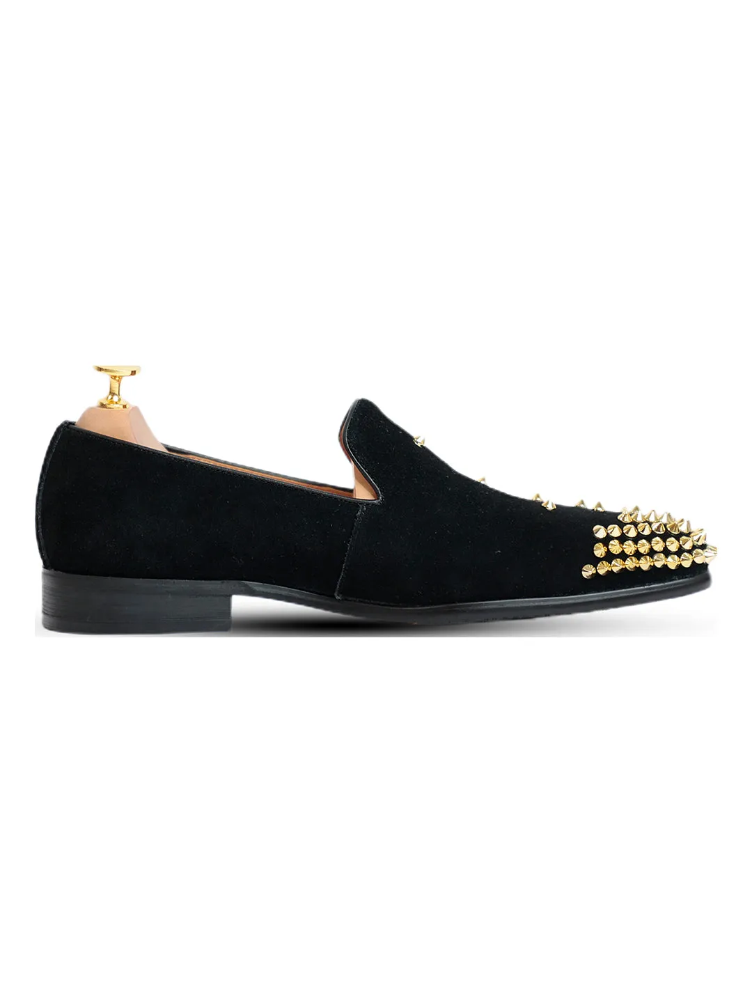 Batista Suede Studded Slip On Black