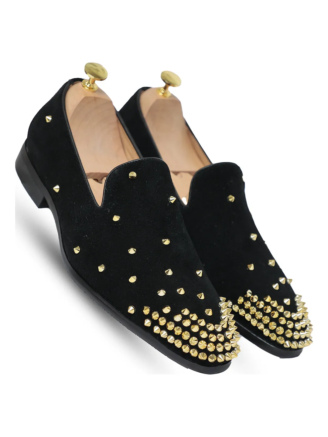 Batista Suede Studded Slip On Black