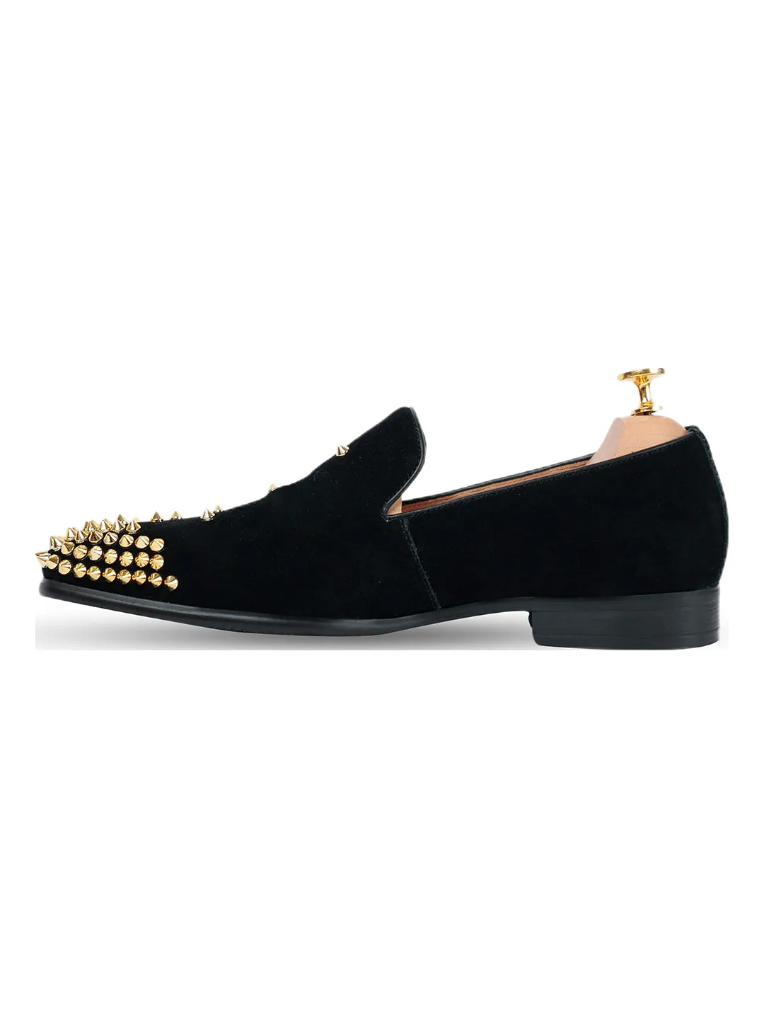 Batista Suede Studded Slip On Black