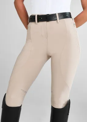 Beige Performance Breeches Knee Grip