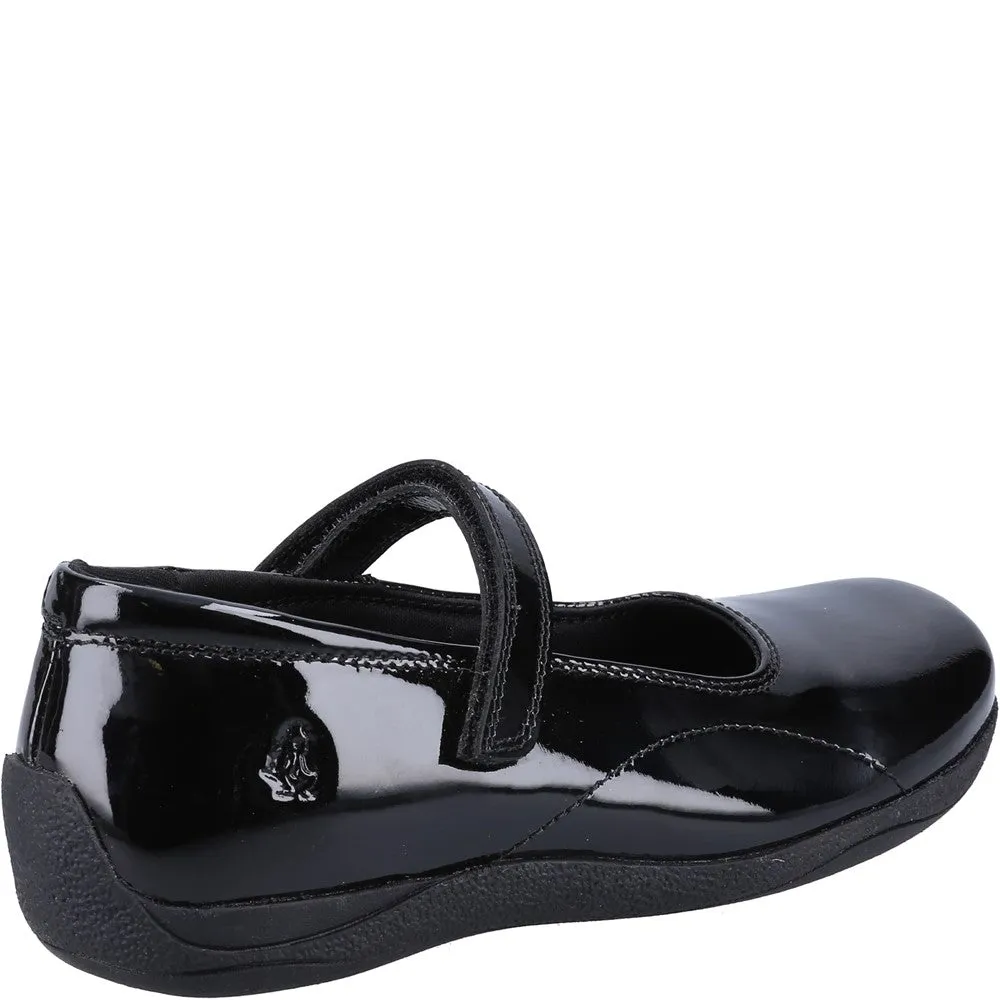 Black Aria Patent Junior School Shoes