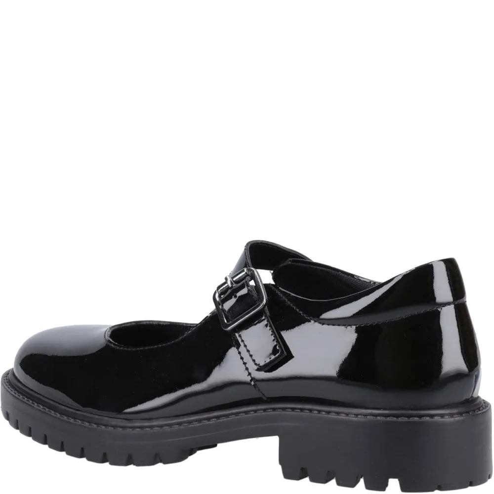 Black Aurora Patent Senior School Shoes