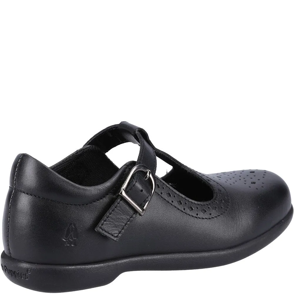 Black Britney Junior School Shoes