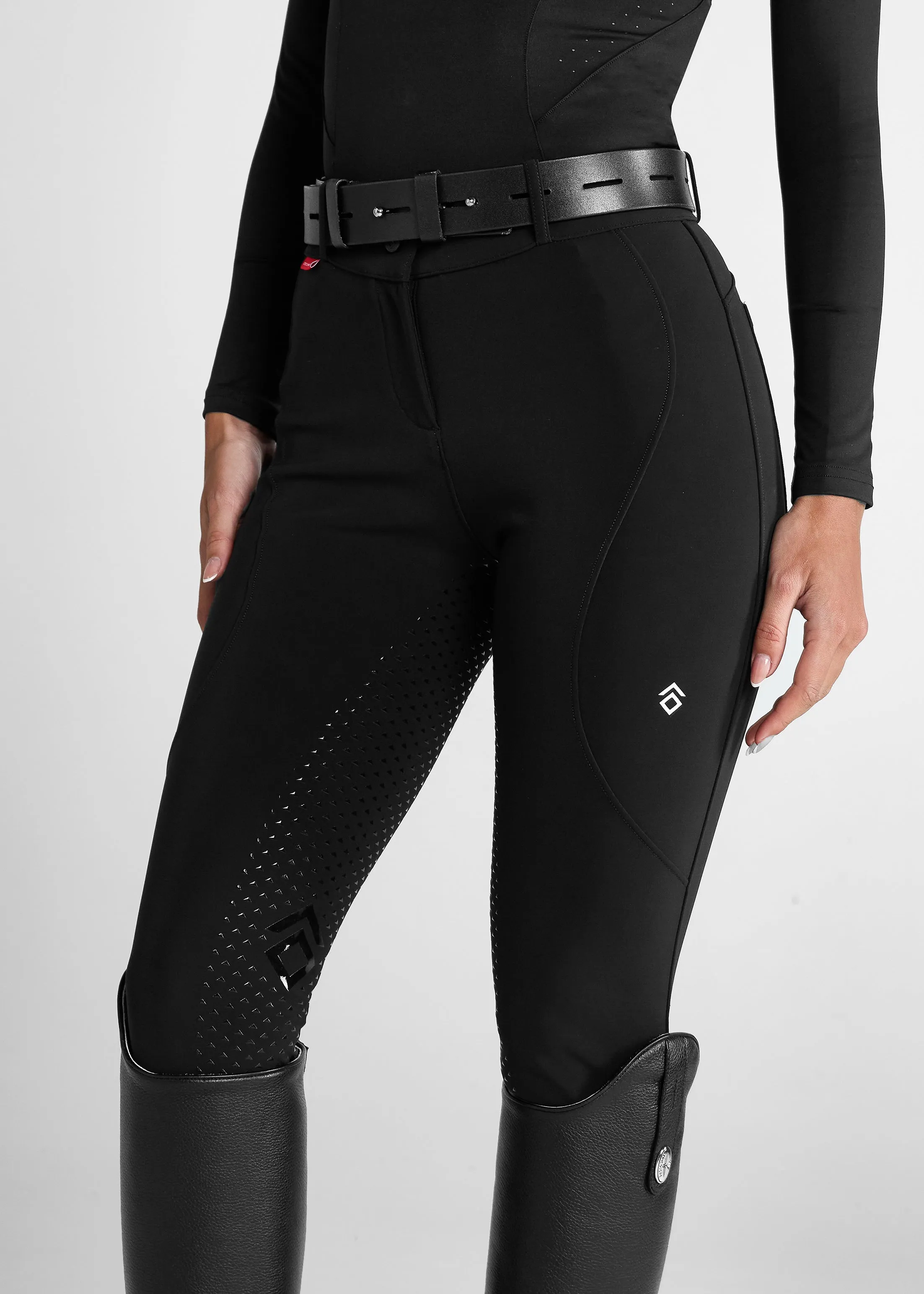 Black Core Mid-Rise Breeches Full Seat