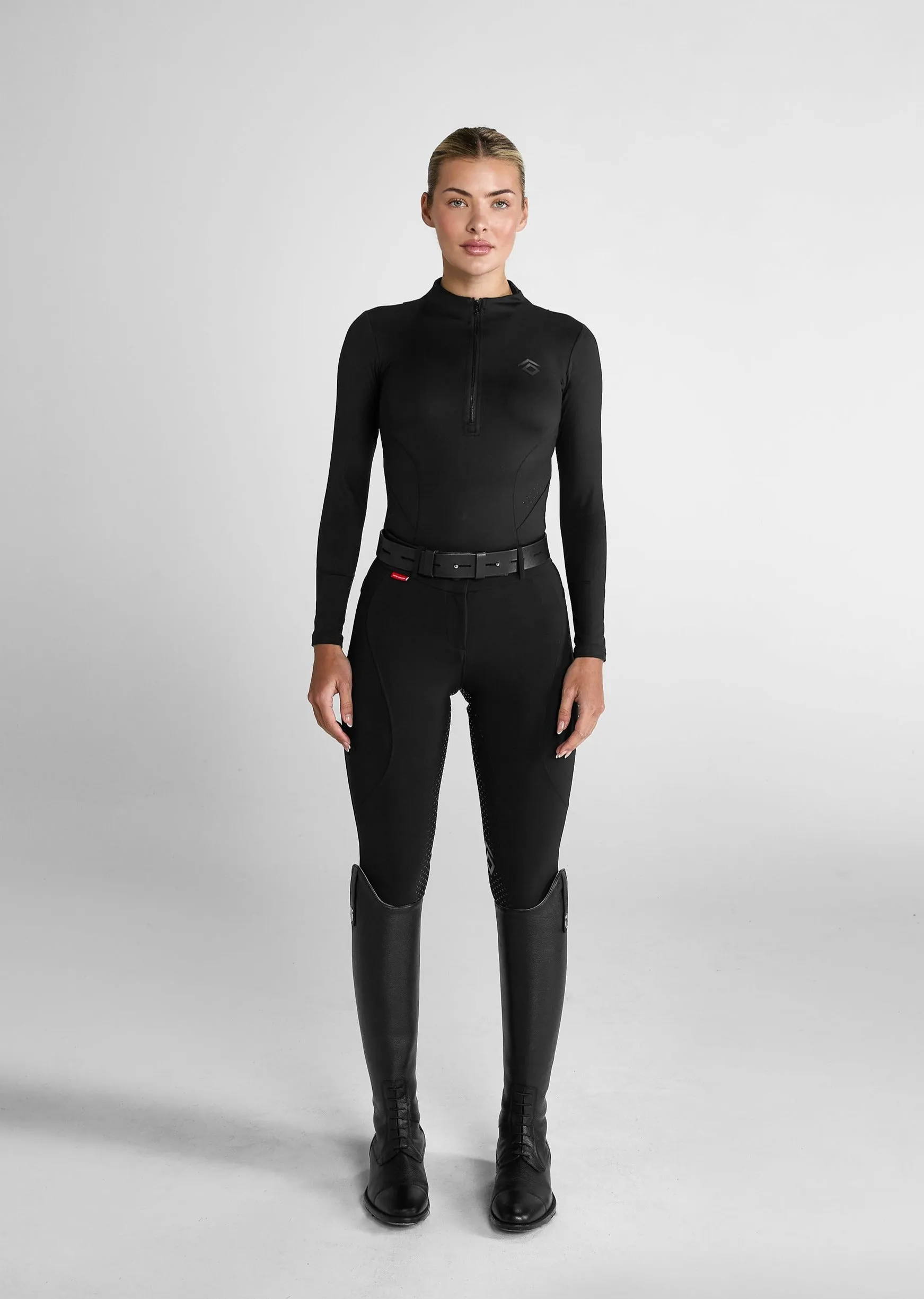 Black Core Mid-Rise Breeches Full Seat