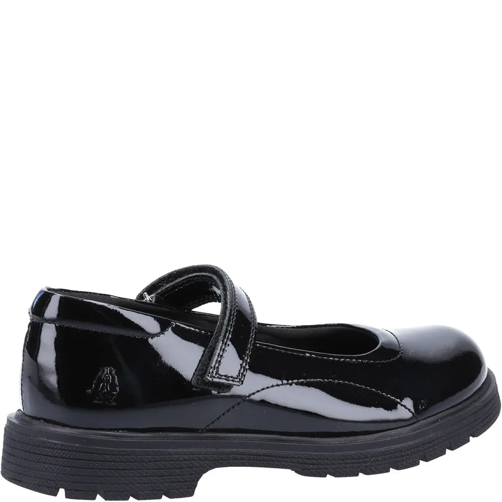 Black Tally Junior Patent School Shoes