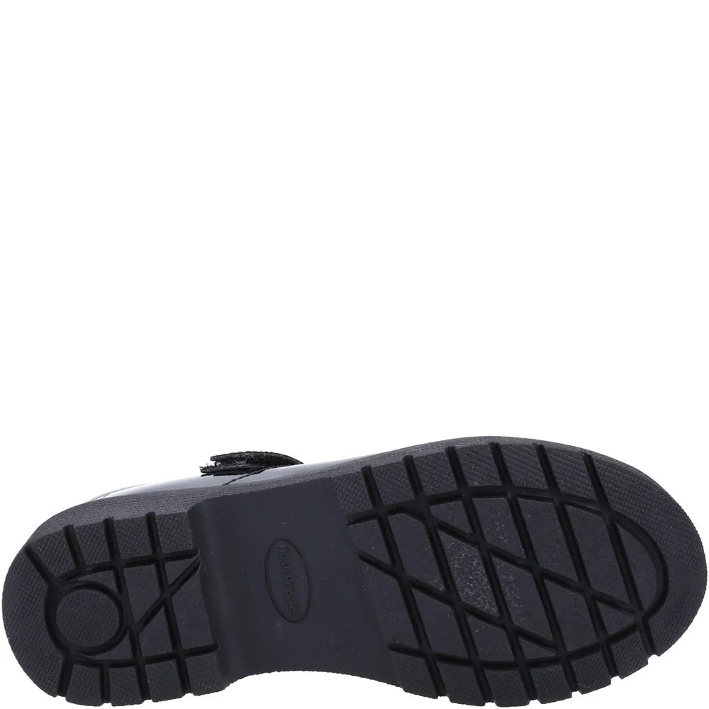 Black Tally Senior Patent School Shoes