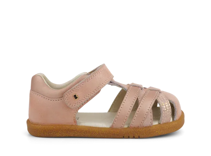 Bobux Iwalk Cross Jump Sandal - Dusk Pearl Rose Gold