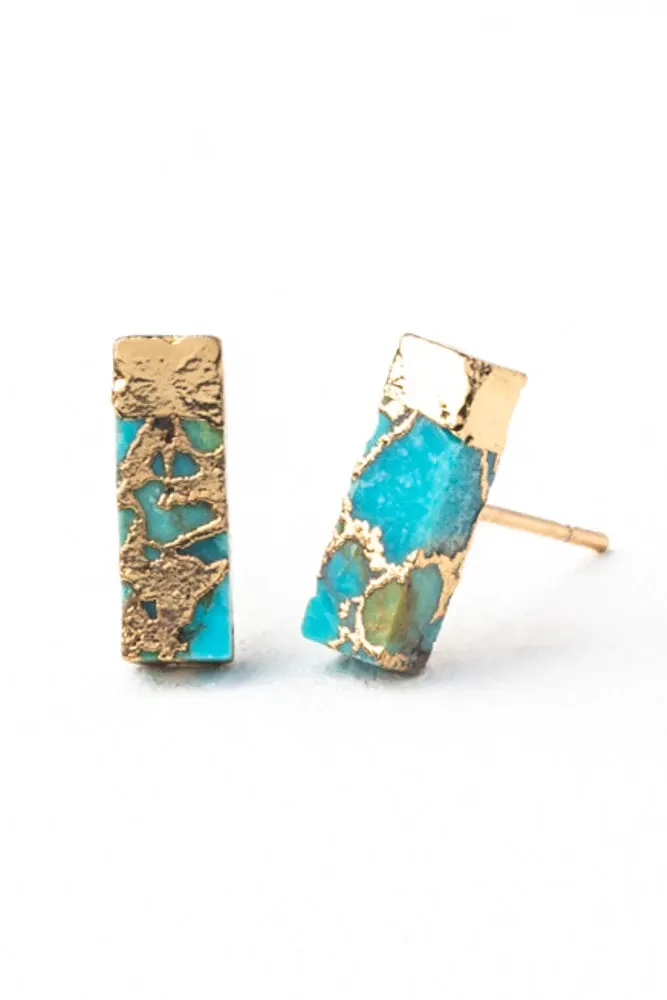 Brayden Turquoise Studs