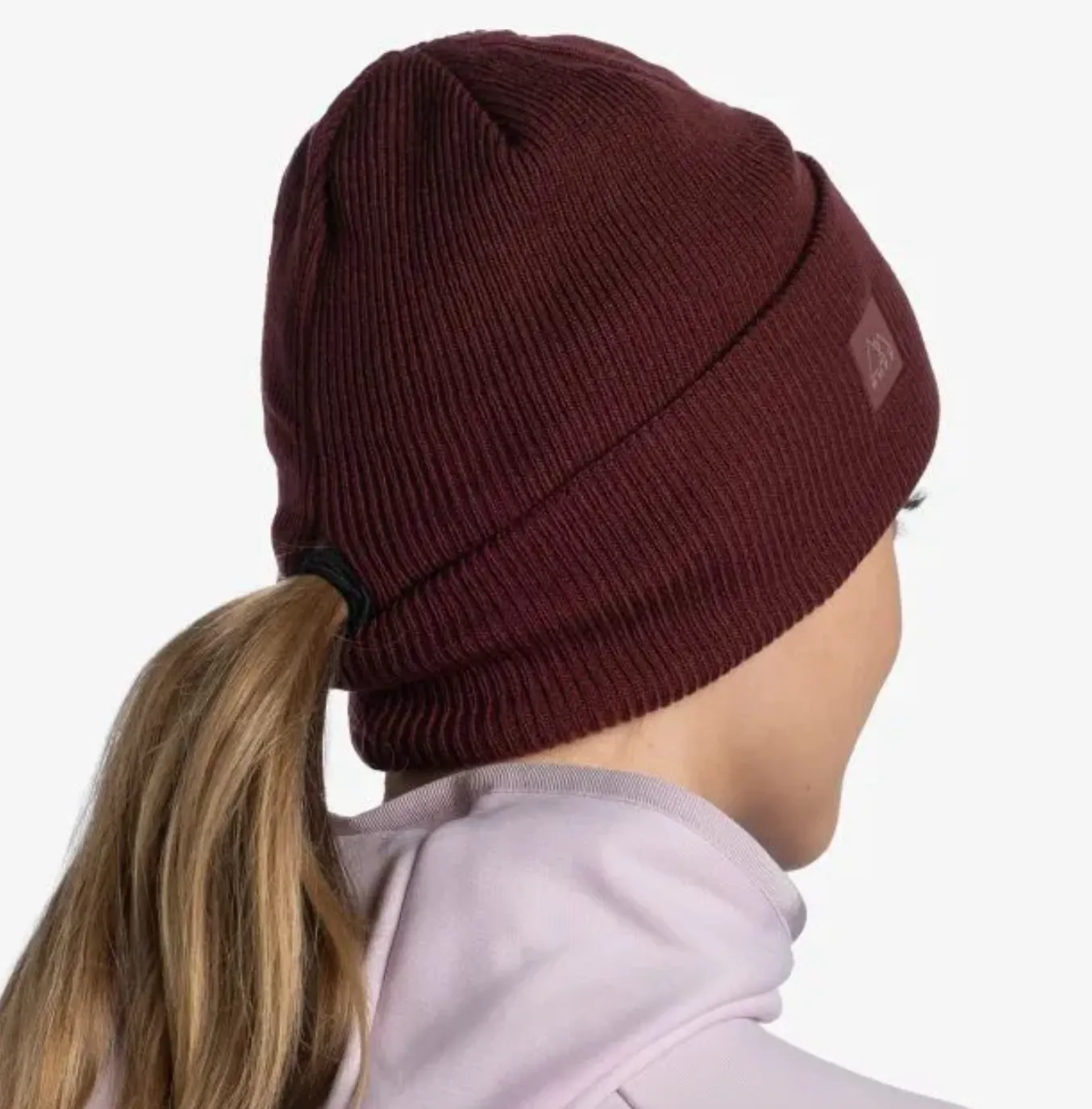 BUFF CrossKnit Beanie Solid Mahogany