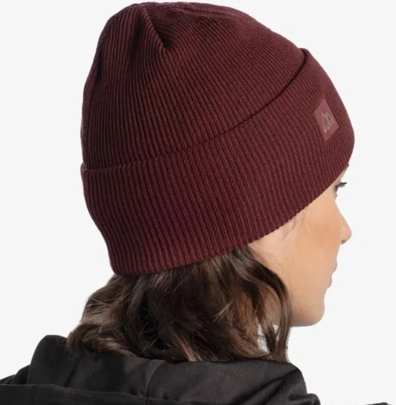 BUFF CrossKnit Beanie Solid Mahogany