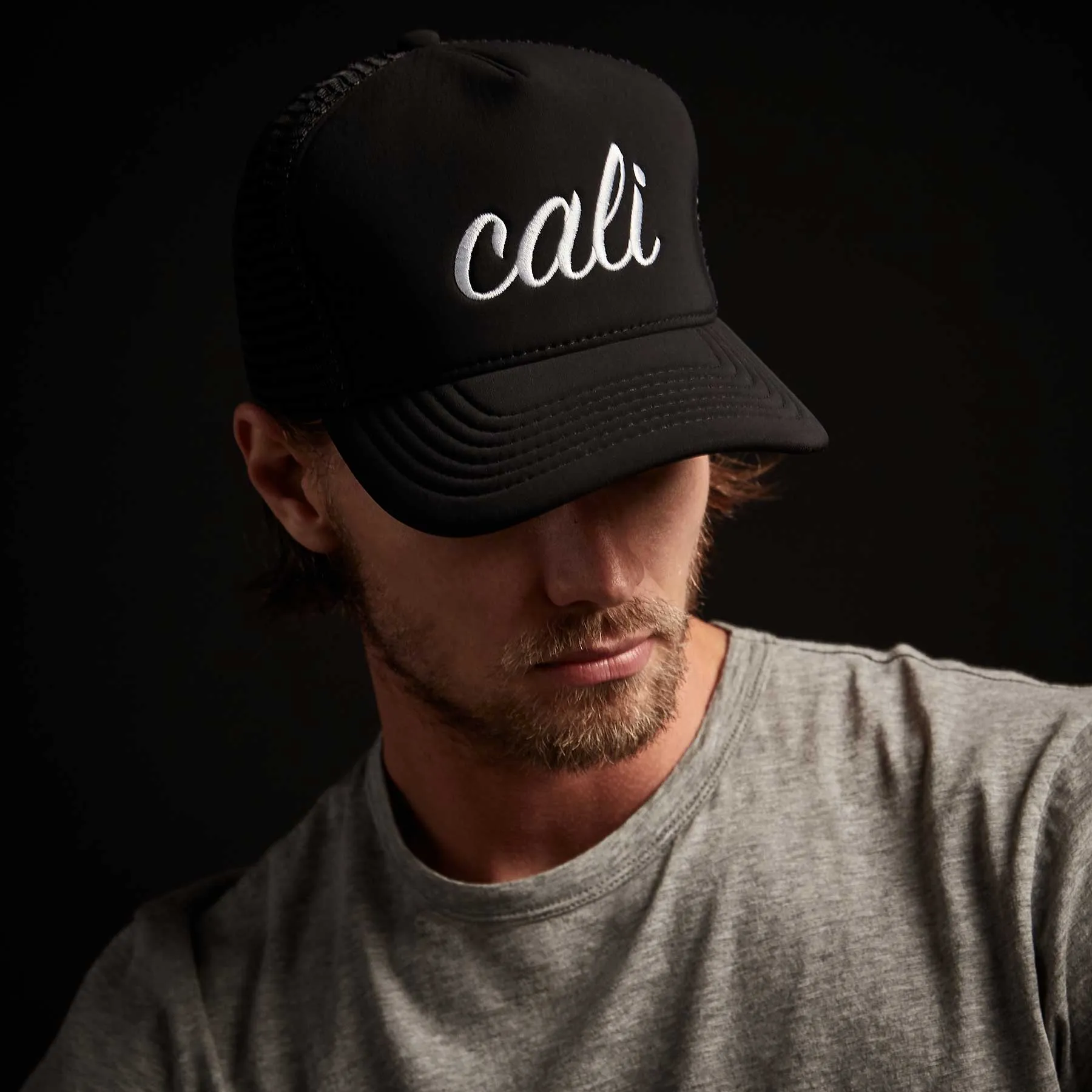 Cali Scuba Trucker Hat - Black