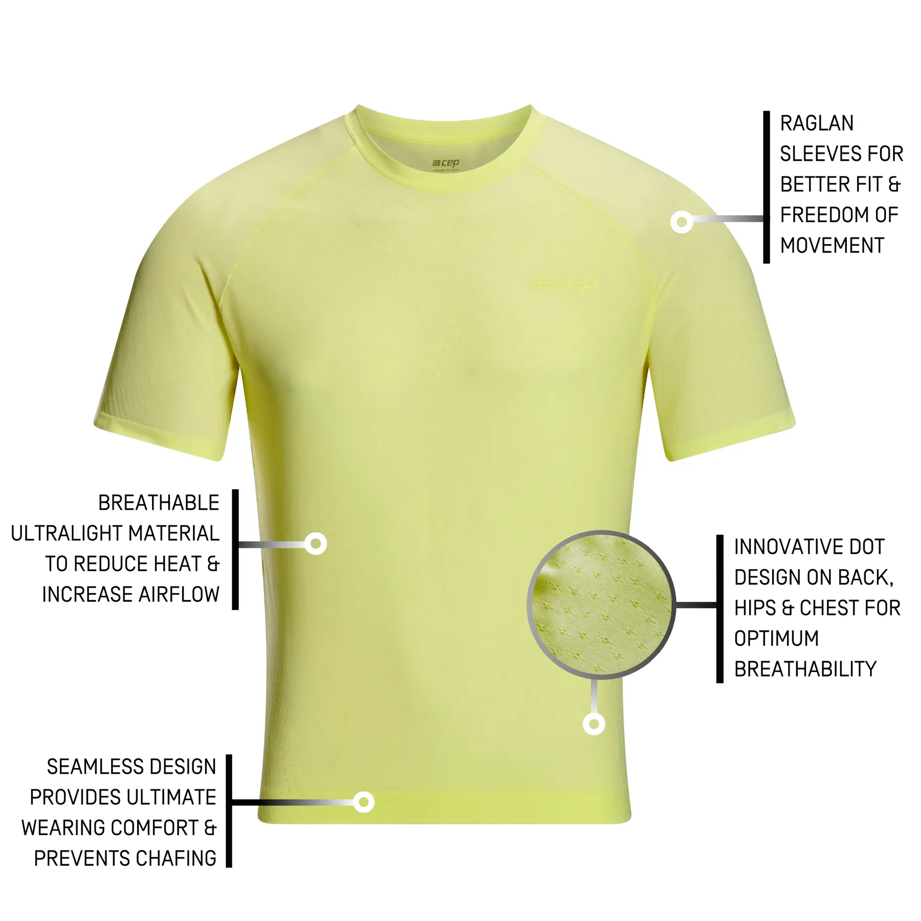 CEP Men's Ultralight Seamless Short Sleeve Shirt