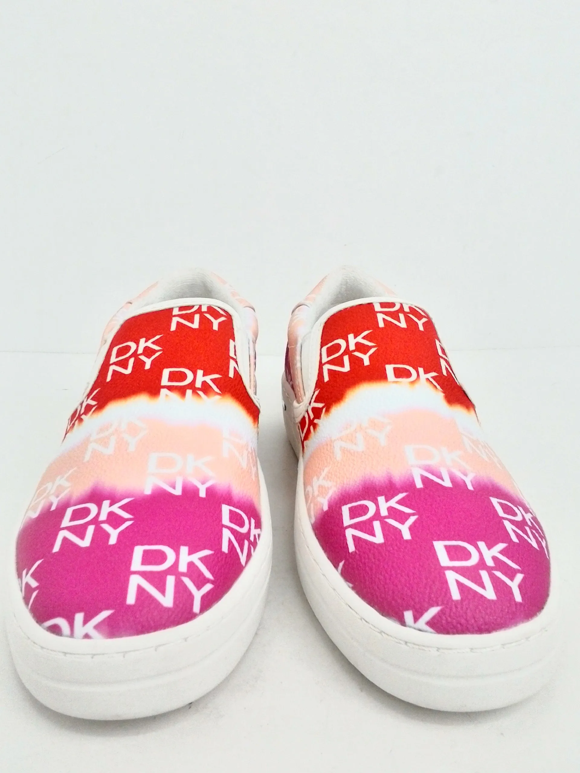 DKNY Women's Pink/Red/White Sneaker Size 6.5 M