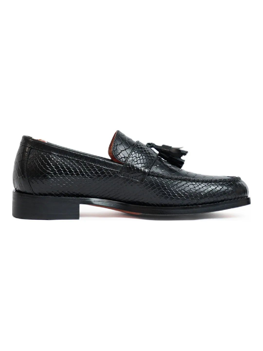 Dominator Tassel Black Slip Ons