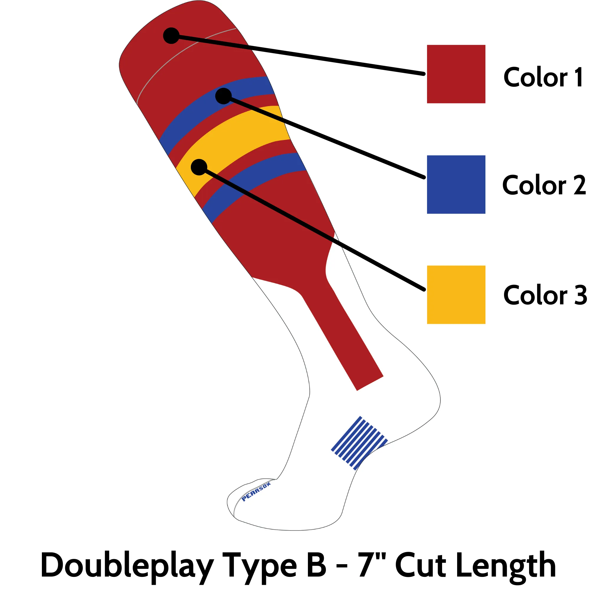 Doubleplay Custom Stirrup Sock Type B