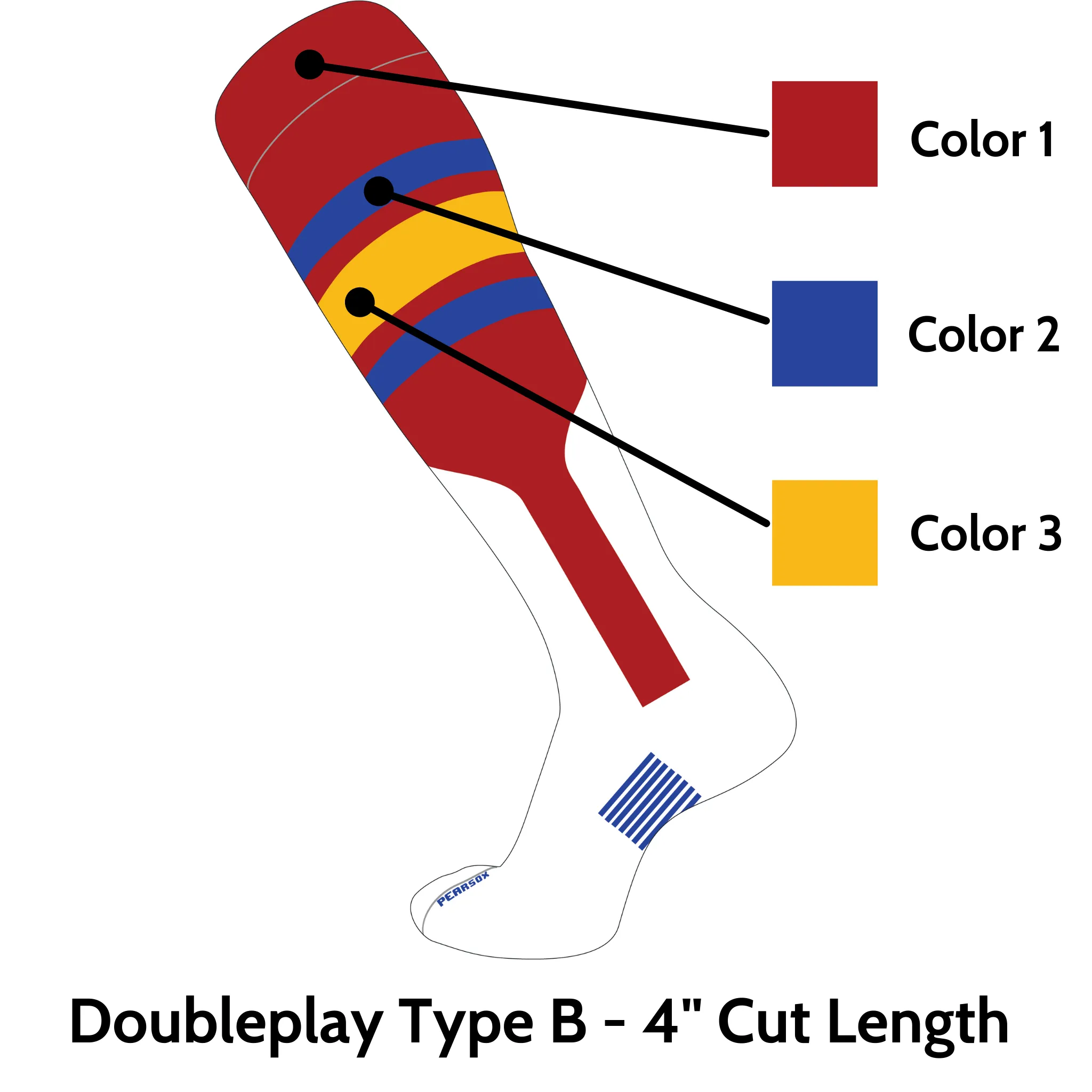 Doubleplay Custom Stirrup Sock Type B