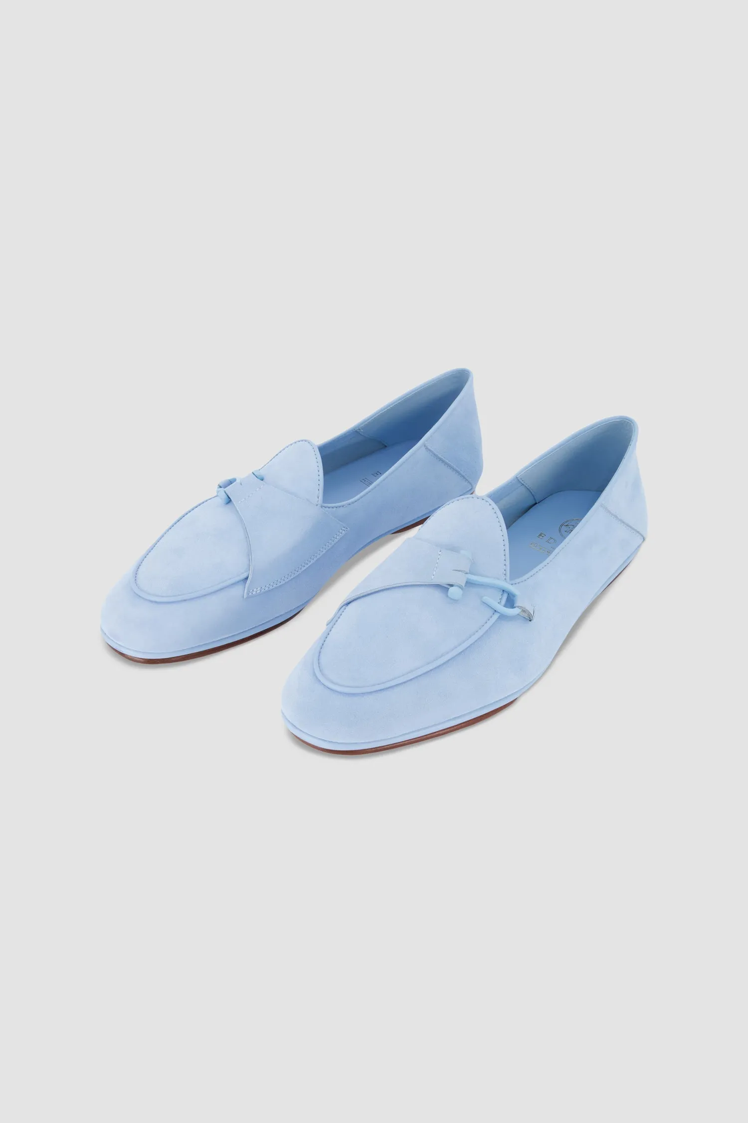 Edhen Milano Comporta Fly Light Blue Suede Loafers