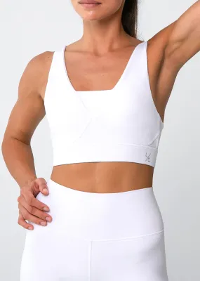 Elevate Touch Cross Hook Bra White FINAL SALE