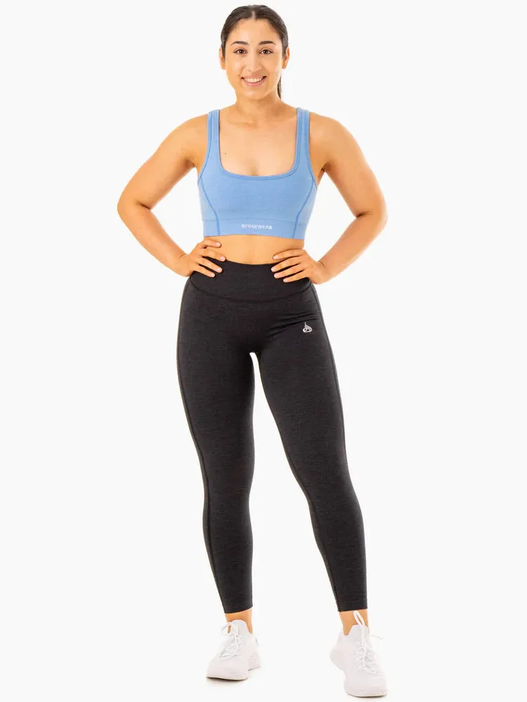 ENHANCE SEAMLESS SPORTS BRA BLUE