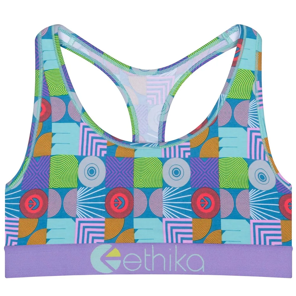 Ethika Abstract Gathering Sports Bra