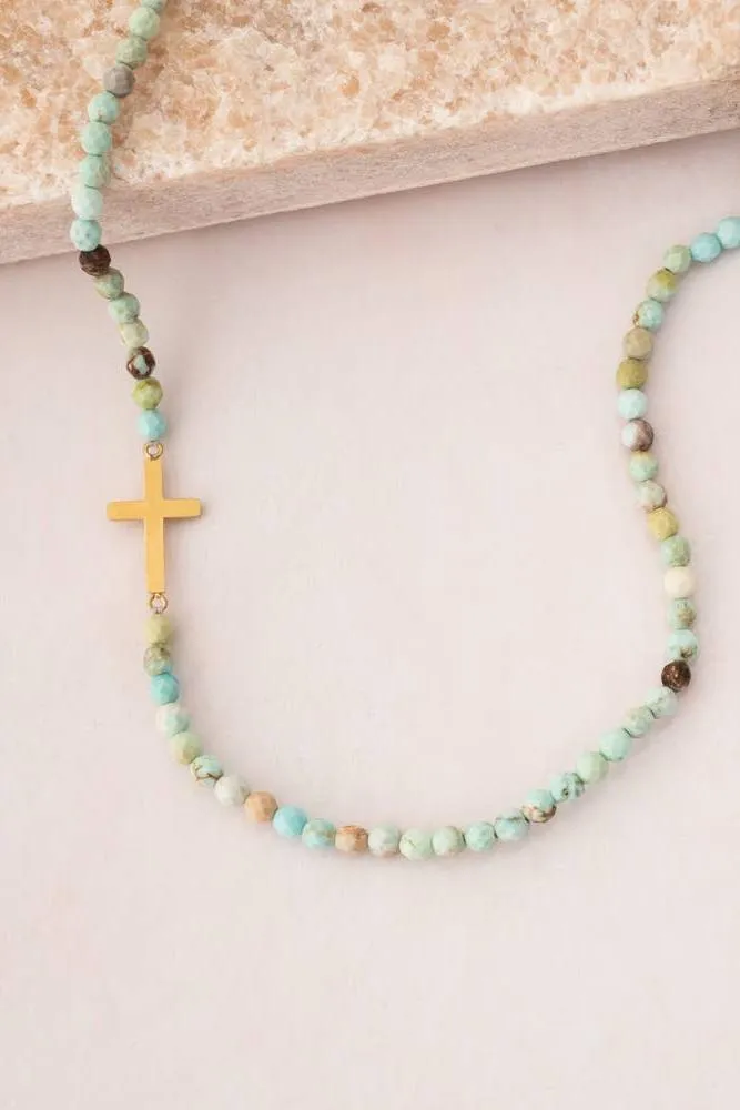 Faithful Necklace in Turquoise