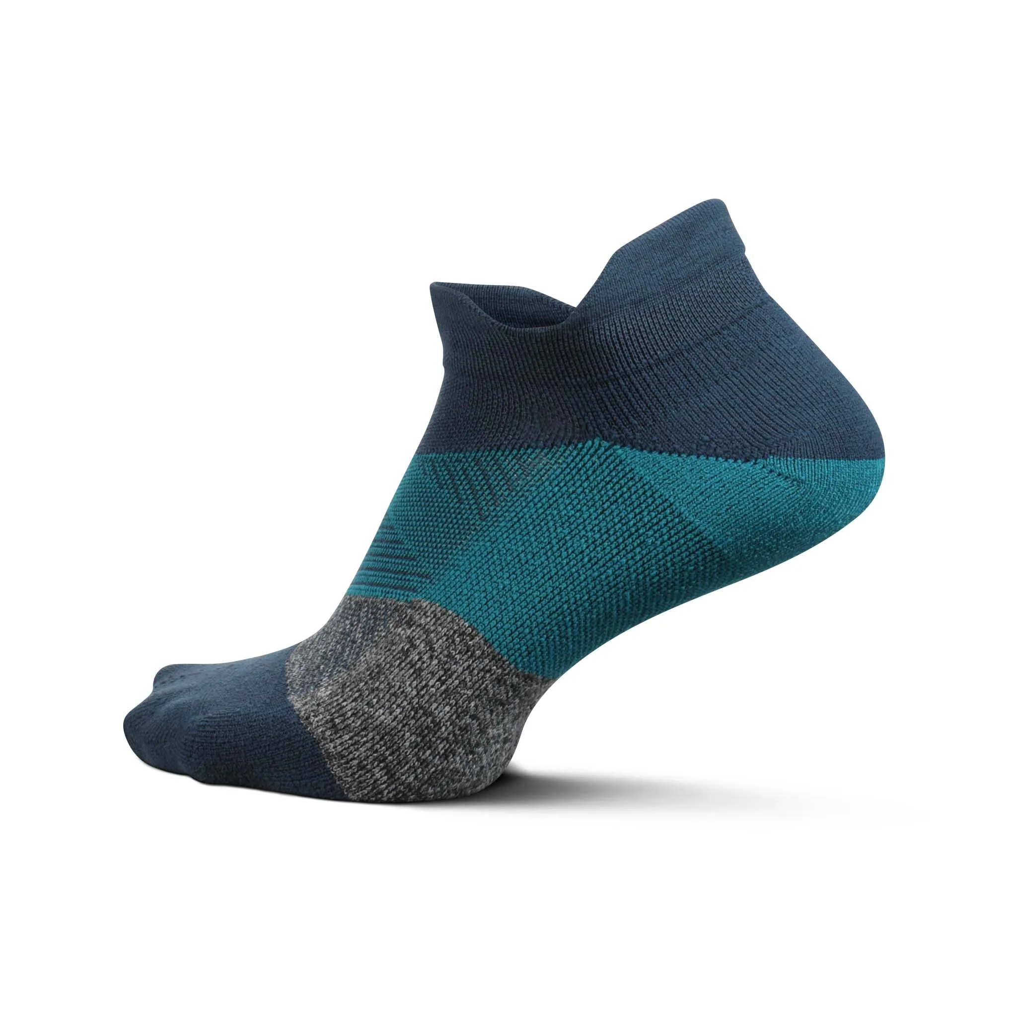 Feetures | Unisex Elite Light Cushion No Show Tab - Trek Teal