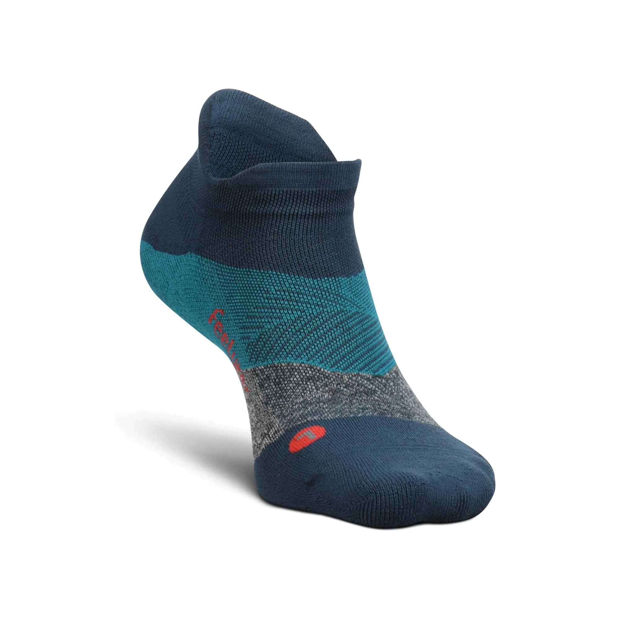 Feetures | Unisex Elite Light Cushion No Show Tab - Trek Teal