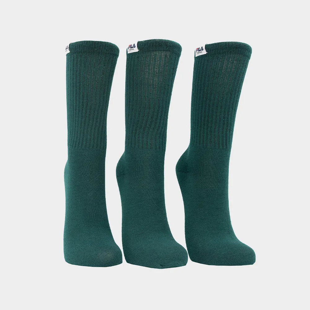 Fila Unisex 3pk Kaden Tube Sock Green _ 181130 _ Green