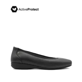 Gemma Slip On PT Women's Shoes - Black Leather