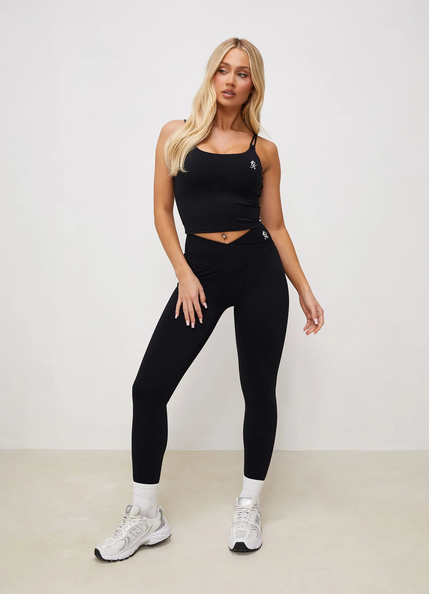 Gym King 365 Wrap Over Legging - Black