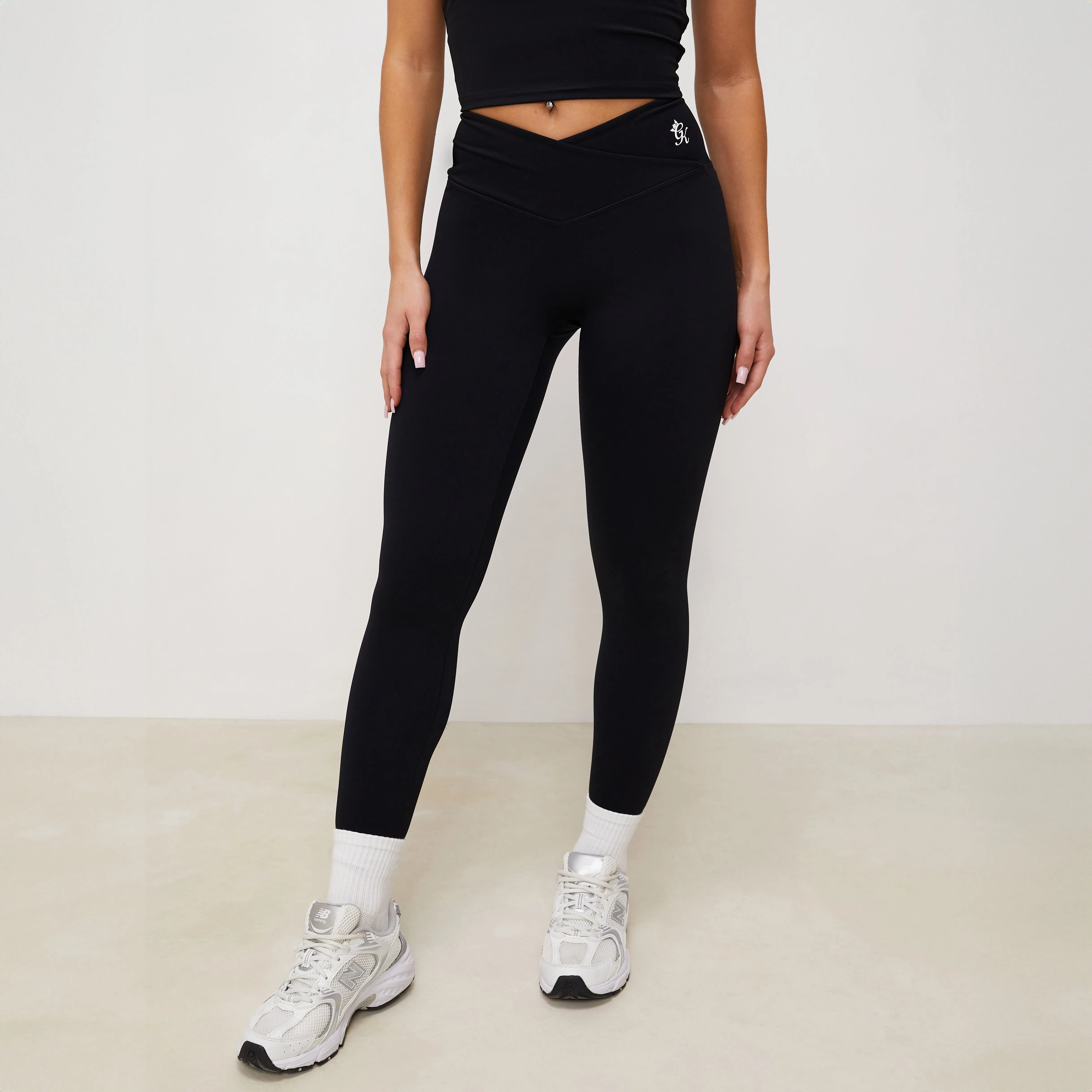 Gym King 365 Wrap Over Legging - Black