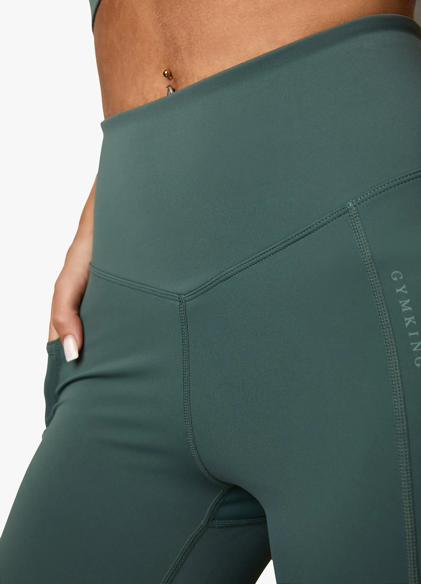 Gym King Incline Legging - Willow Green