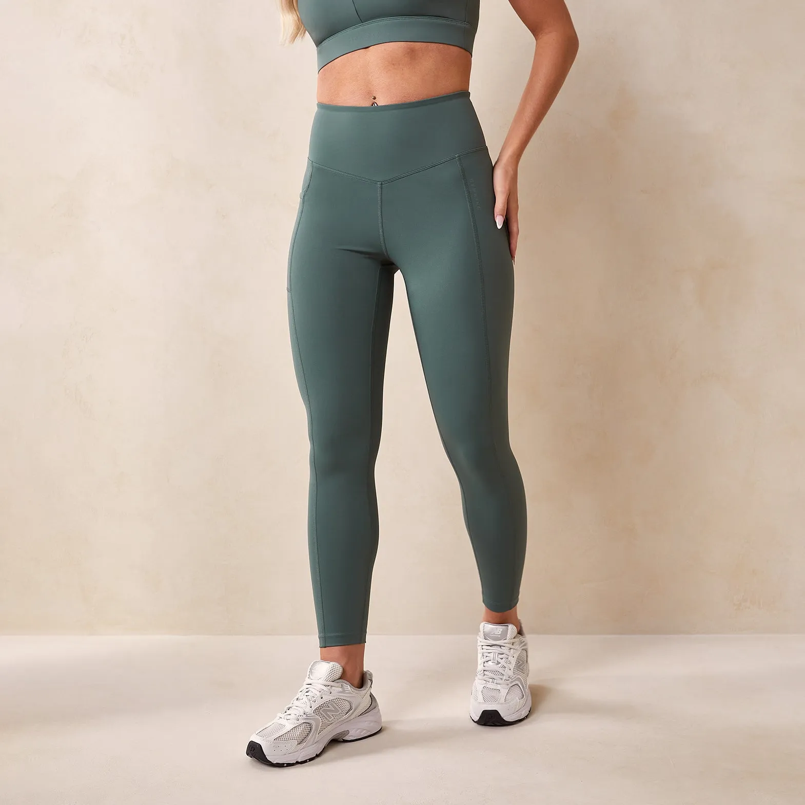 Gym King Incline Legging - Willow Green