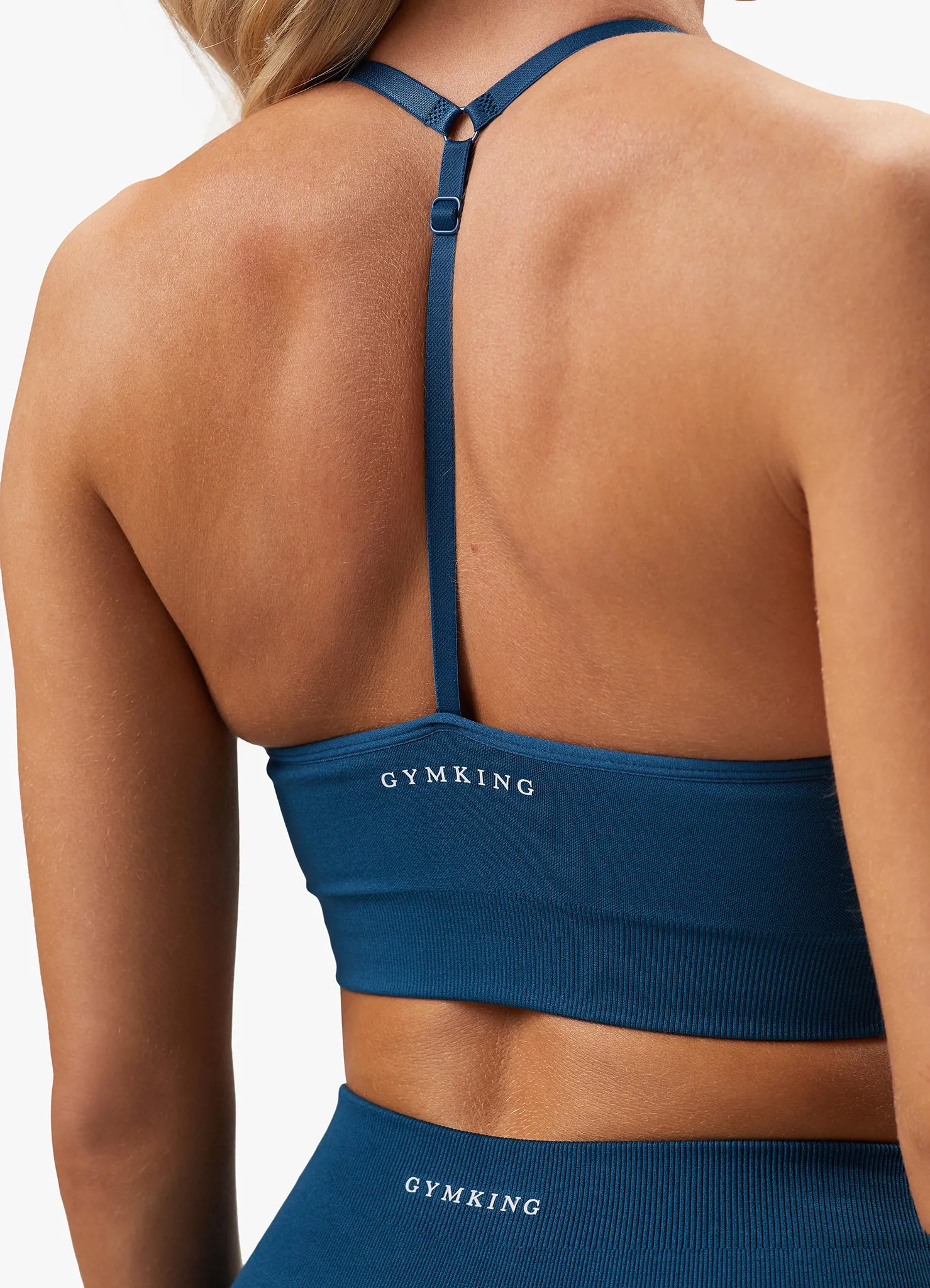 Gym King Sculpt Seamless Bra - Marine Teal