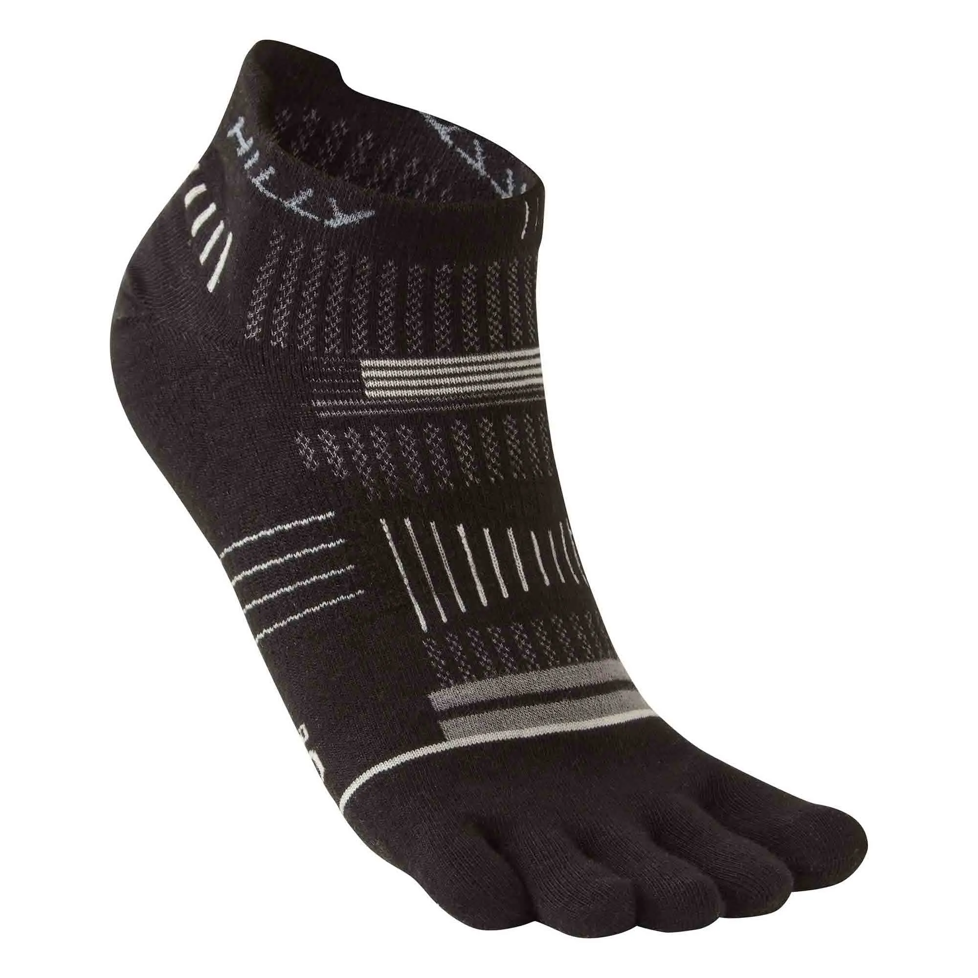 Hilly | Unisex Toe Running Socklets - Black