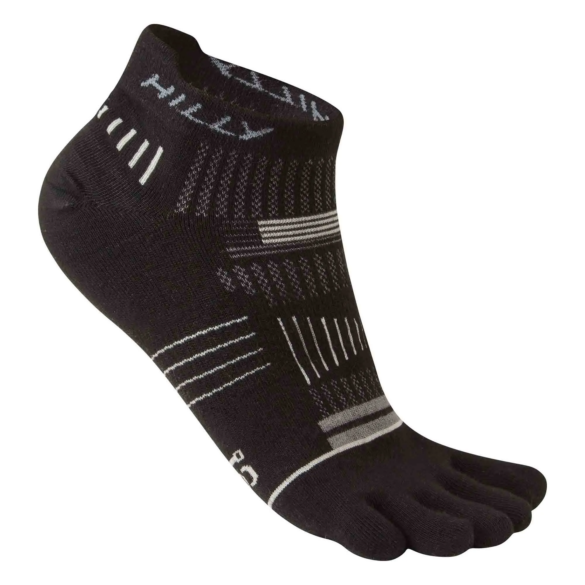 Hilly | Unisex Toe Running Socklets - Black