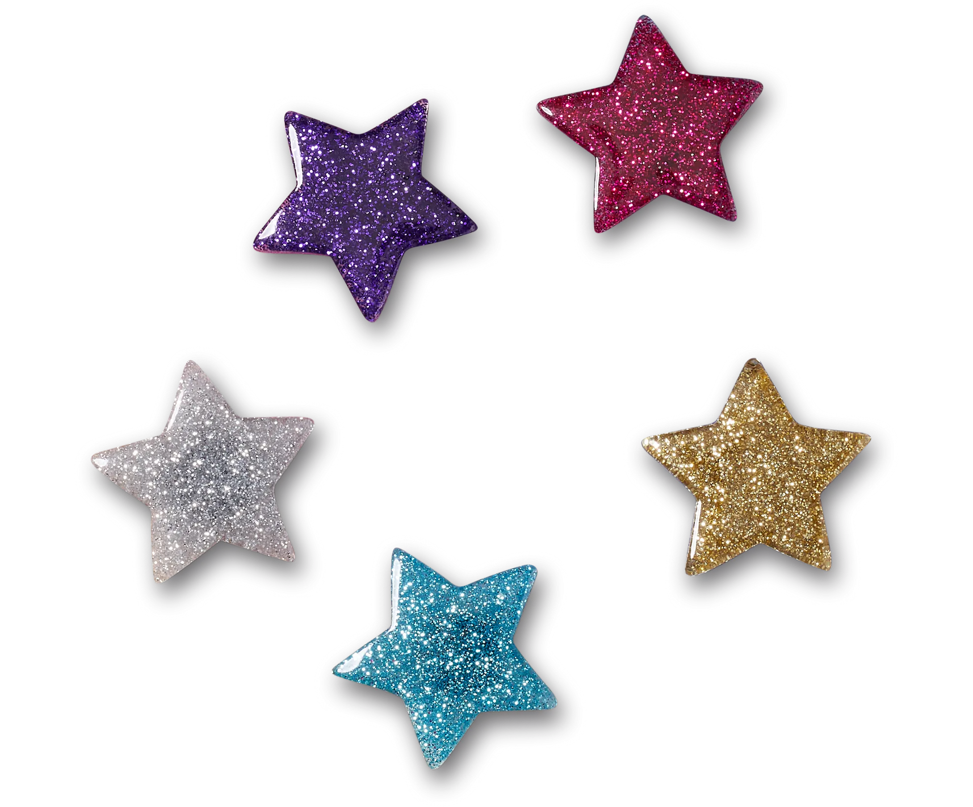 Icon Glitter Stars 5 Pack