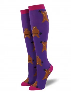 Ladies Bearbell Knee High Socks