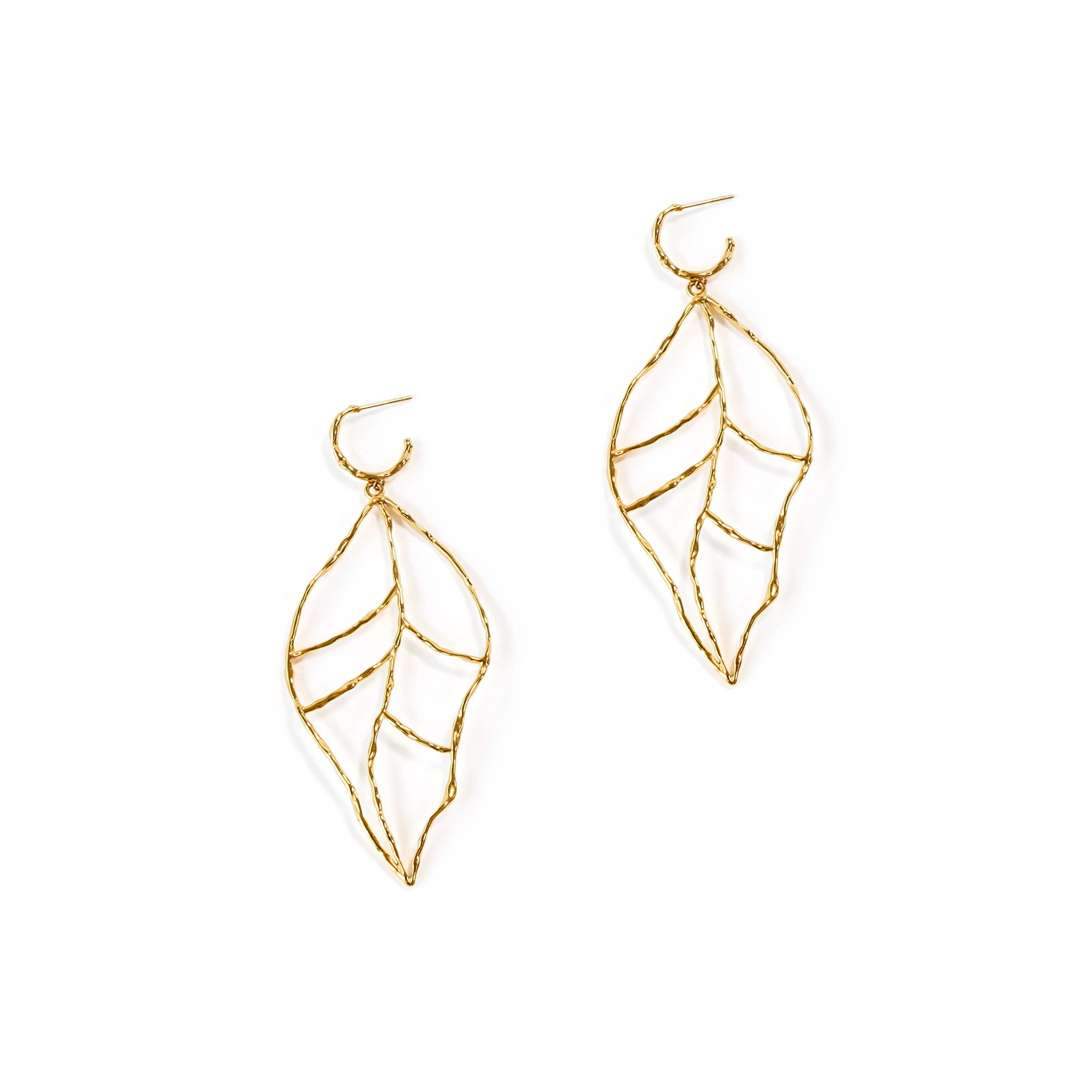 Leaf of Learning Earrings - Gold