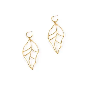 Leaf of Learning Earrings - Gold